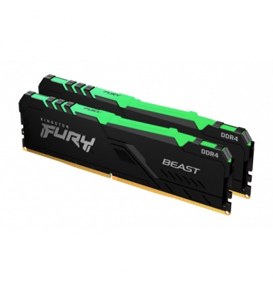 Kingston FURY Beast/DDR4/32GB/3600MHz/CL18/2x16GB/RGB/Black