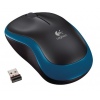 Logitech M185 nano/Kancelářská/Optická/1 000 DPI/Bezdrátová USB/Modrá