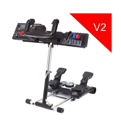 Wheel Stand Pro DELUXE V2, stojan na joystick a pedály Saitek Pro Rudder, Pro Flight Yoke System