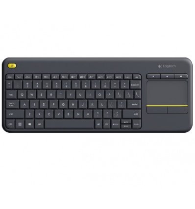 Logitech K400 plus/Bezdrátová USB/US layout/Černá