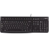 Logitech K120/Drátová USB/RU layout/Černá