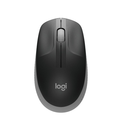 Logitech M190/Kancelářská/Optická/1 000 DPI/Bezdrátová USB/Šedá