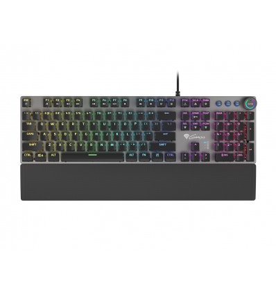 Genesis herní mechanická klávesnice THOR 400/RGB/Kailh Red/Drátová USB/US layout/Černá