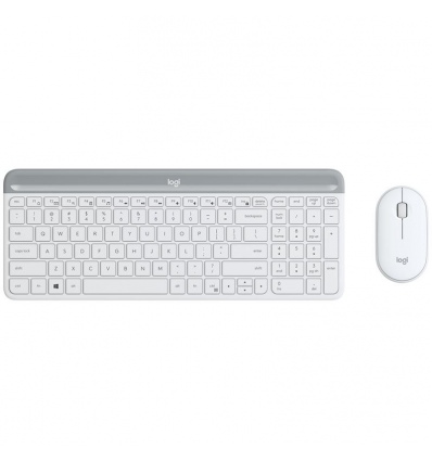 set Logitech slim Wireless MK470 - white, US