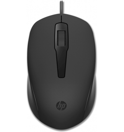 HP 150 Mouse/Kancelářská/Optická/1 600 DPI/Drátová USB/Černá