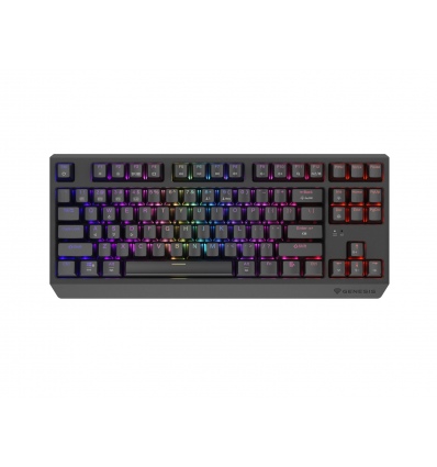 GENESIS herní klávesnice THOR 230/TKL/RGB/Outemu Red/Bezdrátová USB + Bluetooth/US layout/Černá