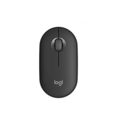 Logitech Pebble Mouse 2 M350s/Cestovní/Optická/4 000 DPI/Bezdrátová Bluetooth/Grafitová