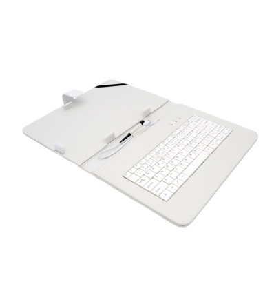 AIREN AiTab Leather Case 4 with USB Keyboard 10" WHITE (CZ/SK/DE/UK/US.. layout)