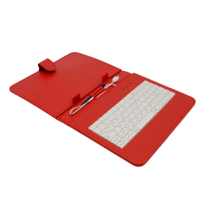 AIREN AiTab Leather Case 2 with USB Keyboard 8" RED (CZ/SK/DE/UK/US.. layout)