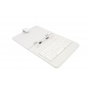 AAIREN AiTab Leather Case 2 with USB Keyboard 8" WHITE (CZ/SK/DE/UK/US.. layout)