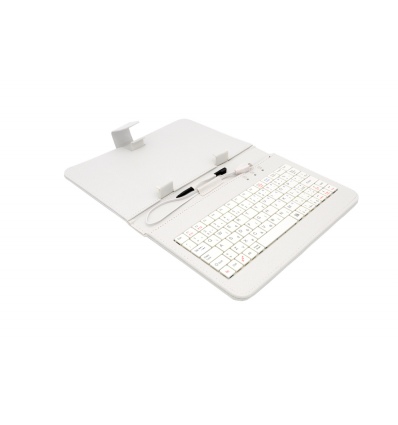 AIREN AiTab Leather Case 1 with USB Keyboard 7" WHITE (CZ/SK/DE/UK/US.. layout)