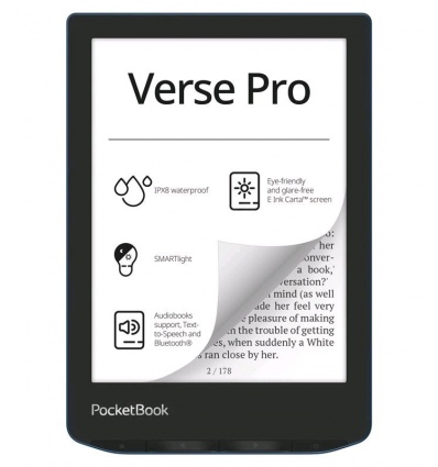 E-book POCKETBOOK 634 Verse Pro Azure, modrý