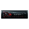 Pioneer MVH-230 autorádio s USB a Bluetooth s integrovaným mikrofonem červené