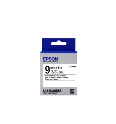 Epson Label Cartridge Standard LK-3WBN Standard Black/White 9mm (9m)