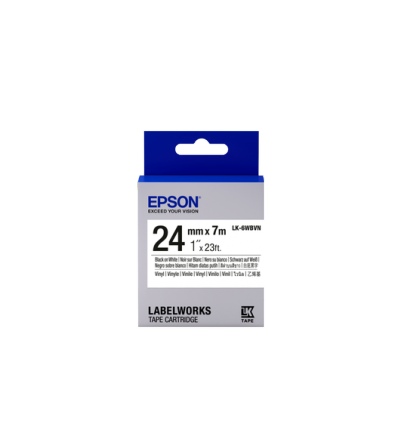 Epson Tape Cartridge LK-6WBVN Vinyl, Black/White 24 mm / 7m