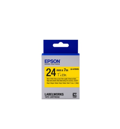 Epson Tape Cartridge LK-6YBVN Vinyl, Black/Yellow 24 mm / 7m