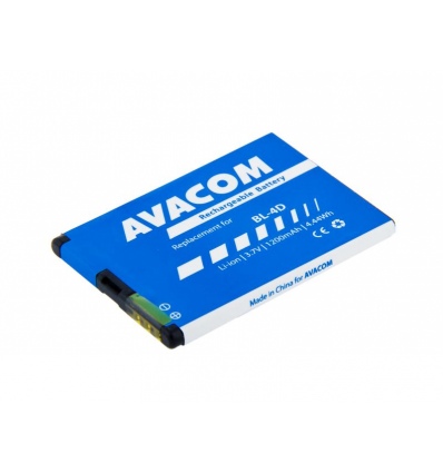 Baterie AVACOM GSNO-BL4D-S1200A do mobilu Nokia E7, N8 Li-Ion 3,7V 1200mAh (náhrada za BL-4D)