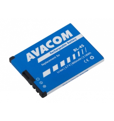 Baterie AVACOM GSNO-BL4S-S860 do mobilu Nokia 3600 Slide, 2680 Li-Ion 3,7V 860mAh (náhrada BL-4S)