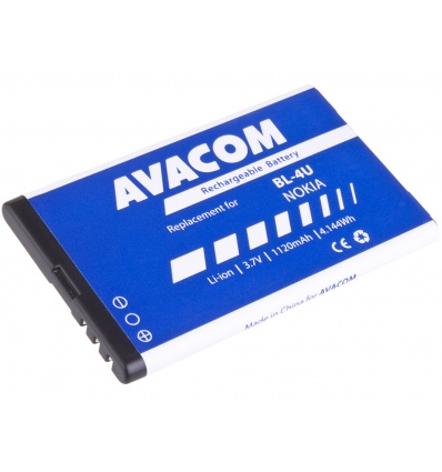 Baterie AVACOM GSNO-BL4U-S1120A do mobilu Nokia 5530, E66, 5530, E75, 5730, Li-Ion 3,7V 1120mAh