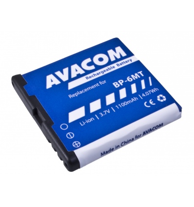 Baterie AVACOM GSNO-BP6MT-S1100A do mobilu Nokia E51, N81, N81 8GB, N82, Li-Ion 3,6V 1100mAh