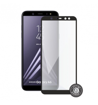 Screenshield SAMSUNG A600 Galaxy A6 Tempered Glass protection (full COVER black)