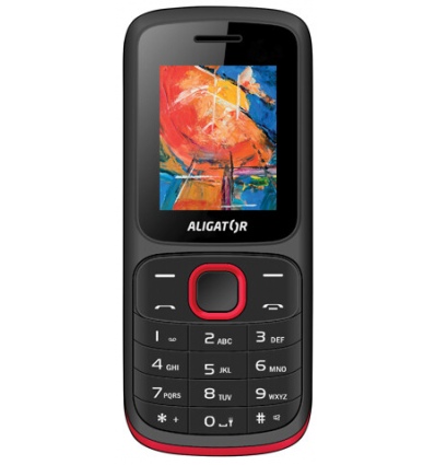 ALIGATOR D210 Dual sim černo-červený