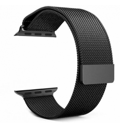 Tactical 333 Loop Magnetický Kovový Řemínek pro Apple Watch 1/2/3/4/5/6/SE 38/40mm Black