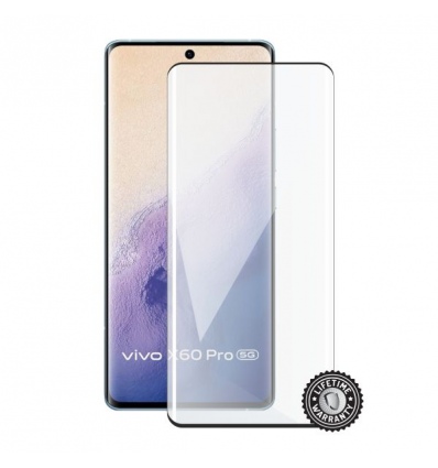 Screenshield VIVO X60 Pro (full COVER black) Tempered Glass Protection