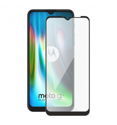 Screenshield MOTOROLA Moto G9 Play XT2083 (full COVER black) Tempered Glass Protection