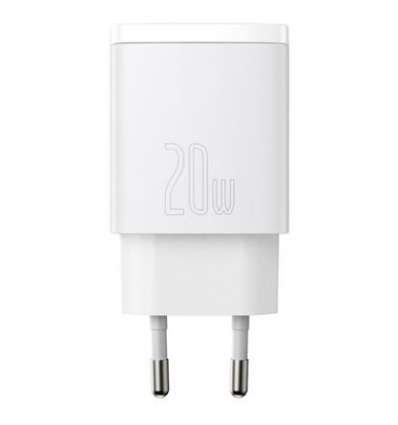 Baseus CCXJ-B02 Compact Quick Nabíječka USB/USB-C 20W White