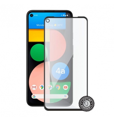 Screenshield GOOGLE Pixel 4a 5G (full COVER black) Tempered Glass Protection