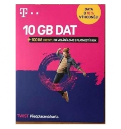 T-Mobile SIM Twist s Námi 10GB