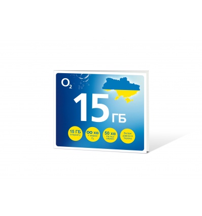 O2 Předplacená karta GO UKRAJINA 15 GB