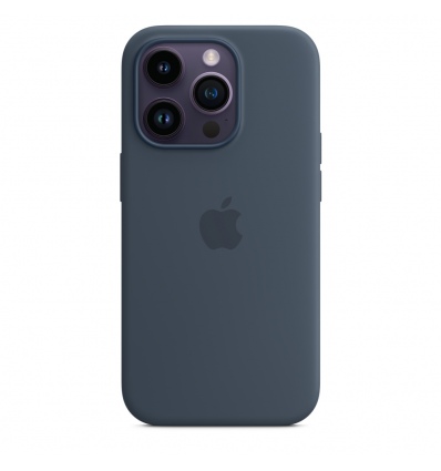 iPhone 14 Pro Max Silicone Case with MS-Storm Blue