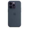 iPhone 14 Pro Max Silicone Case with MS-Storm Blue