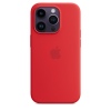 iPhone 14 Pro Max Silicone Case with MS- RED