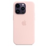 iPhone 14 Pro Max Silicone Case with MS-Chalk Pink