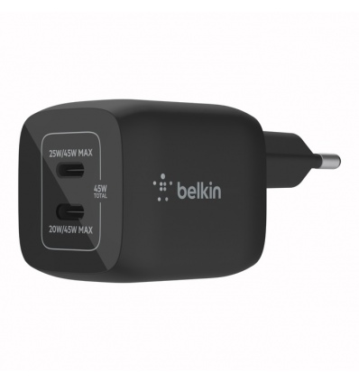 Belkin nabíječka 45W 2x USB-C, černá