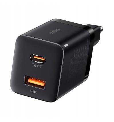 Baseus CCSUPP-E01 Super Si Quick Nabíječka USB + USB-C 30W Black