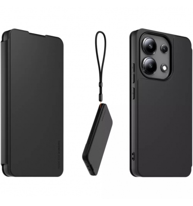 Made for Xiaomi Book Pouzdro s Poutkem pro Xiaomi Redmi Note 13 4G Black