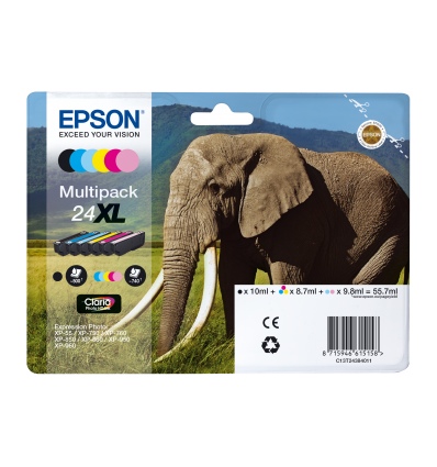 Epson Multipack 6-colours 24XL Claria Photo HD Ink