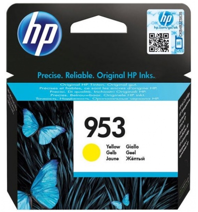 HP 953 žlutá inkoustová kazeta, F6U14AE