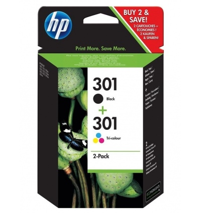 HP 301 combo pack ( černá, 3barená), N9J72AE