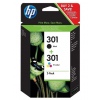 HP 301 combo pack ( černá, 3barená), N9J72AE