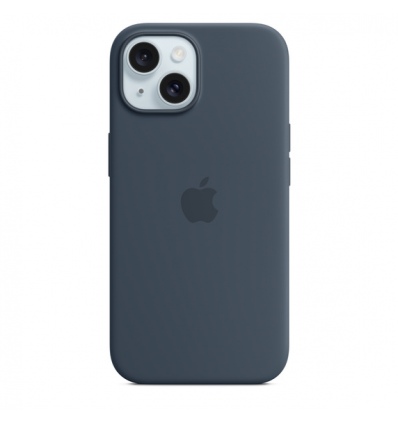 iPhone 15 Silicone Case with MagSafe - Storm Blue