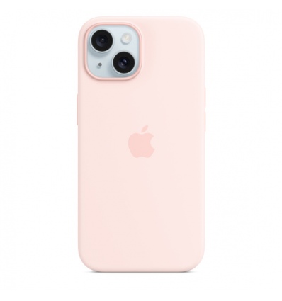 iPhone 15 Silicone Case with MagSafe - Light Pink