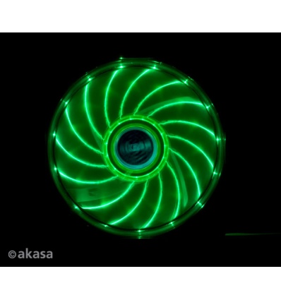 přídavný ventilátor Akasa Vegas LED 12 cm zelená