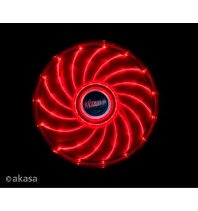 přídavný ventilátor Akasa Vegas LED 12 cm červená