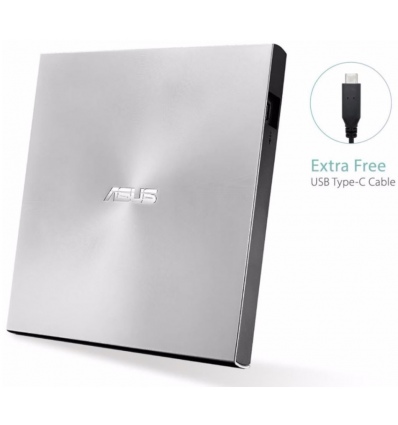 ASUS SDRW-08U9M-U stříbrná ultraslim DRW USB-C/A