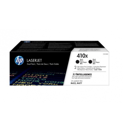 HP 410X tisková kazeta černá velká,CF410XD -2 pack